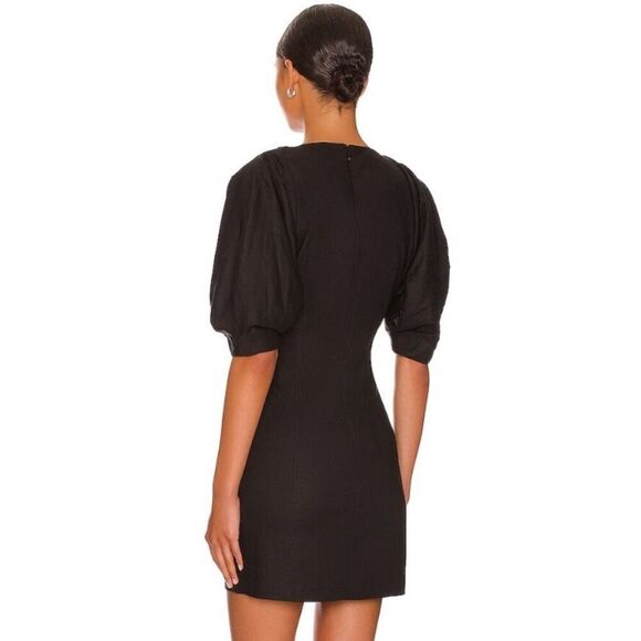 NWT L'Academie Ottilie Mini Black Dress Size S - Picture 4 of 9